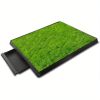 Drawer Dog Toilet Lawn Toilet Tray Indoor Toilet Dog Mat Pet Potty Tray Training Mat Pet Supplies (Color : Green, Size : 61 x 49cm)