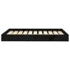 Dog Bed Black 36"x25.2"x3.5" Solid Wood Pine