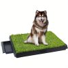 Drawer Dog Toilet Lawn Toilet Tray Indoor Toilet Dog Mat Pet Potty Tray Training Mat Pet Supplies (Color : Green, Size : 61 x 49cm)