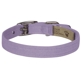 Susan Lanci Designs Plain Collar (Color: French Lavender, size: large)
