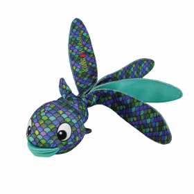 KONG(R) Wubba Finz Dog Tug Toy (Color: Blue, size: large)