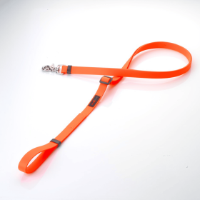 Boss Adjustable Leash (Color: Orange, size: 3/4" x 4'-6')