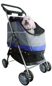 Outdoors 'All-Surface' Convertible All-In-One Pet Stroller Carrier And Car-Seat (SKU: 1STBL)