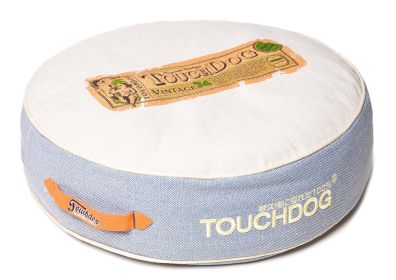 Touchdog Original Surround-View Classical Denim-Toned Plush Raised Dog Bed (SKU: PB41BLLG)