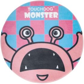 Touchdog Cartoon Rounded Cat and Dog Mat (Option: Up-For-Crabs)