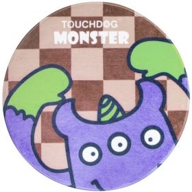 Touchdog Cartoon Rounded Cat and Dog Mat (Option: Three-eyed)