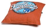 Touchdog Convertible and Reversible Vintage Printed Squared 2-in-1 Collapsible Dog House Bed